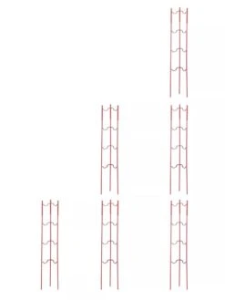 Stacking Tomato Ladders, Set Of 6 -Gardening Supplies Store 40309 Red stacking tomato ladders set of 6 red tif