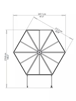Canopia® By Palram Oasis Hexagon Greenhouse 13 Canopia® By Palram Oasis Hexagon Greenhouse -Gardening Supplies Store 8596238 005V tif