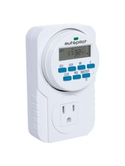 Digital Programmable 7 Day Timer Single Outlet -Gardening Supplies Store 8598884 02v