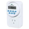 Digital Programmable 7 Day Timer Single Outlet -Gardening Supplies Store 8598884 03v digital programmable 7 day timer single outlet