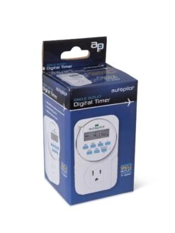 Digital Programmable 7 Day Timer Single Outlet -Gardening Supplies Store 8598884 17673