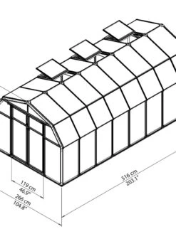 Canopia® By Palram Hobby Gardener Greenhouse, 8' -Gardening Supplies Store 8599333 04V tif