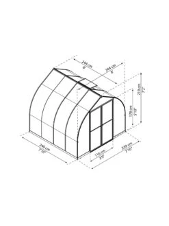 Canopia® By Palram Bella™ Greenhouse, 8' -Gardening Supplies Store 8599337 08v