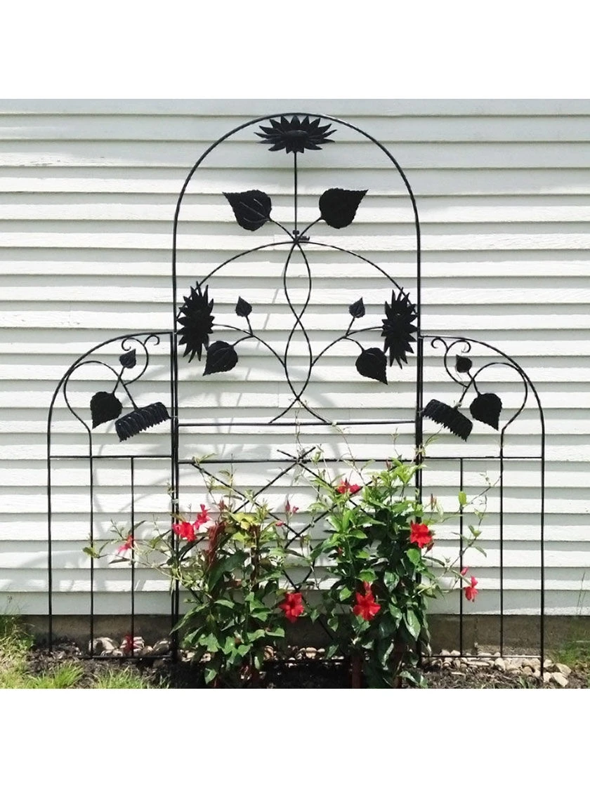 Achla Designs Sunflower Trellis Side Panels, Set Of 2 4 Achla Designs Sunflower Trellis Side Panels, Set Of 2 - Image 2