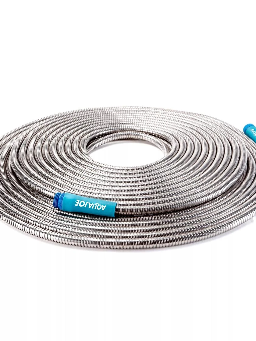 Sun Joe AJSGH100 Heavy-Duty Spiral Constructed Stainless Steel Garden Hose | 100-Feet | 1/2 In. Diameter 3 Sun Joe AJSGH100 Heavy-Duty Spiral Constructed Stainless Steel Garden Hose | 100-Feet | 1/2 In. Diameter