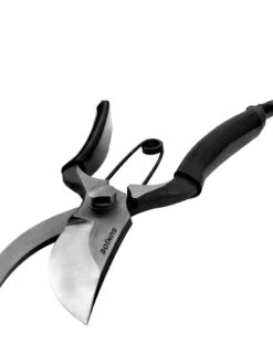 Sun Joe By Nisaku NJPSC1 Carbon Steel Pruner/Secateurs With Genuine Leather Holster And Non-Slip Grip