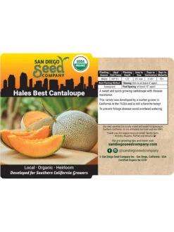 Hales Best Cantaloupe Organic Seeds 7 Hales Best Cantaloupe Organic Seeds -Gardening Supplies Store 8611872 02v