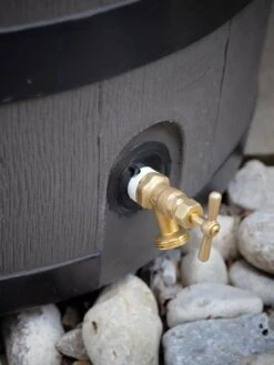 Round Rain Barrel With Planter, 35 Gallons 13 Round Rain Barrel With Planter, 35 Gallons -Gardening Supplies Store 8612856BK 10V tif