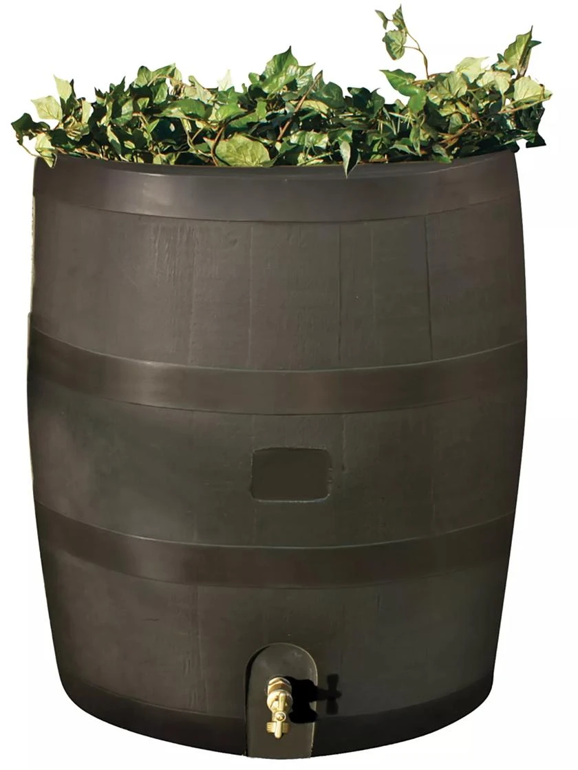 Round Rain Barrel With Planter, 35 Gallons 9 Round Rain Barrel With Planter, 35 Gallons - Image 7