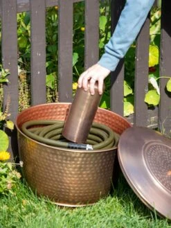 Hammered Copper Hose Pot With Lid 16 Hammered Copper Hose Pot With Lid -Gardening Supplies Store 8613311 0019