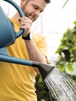 French Blue Watering Can -Gardening Supplies Store ChrisAhrensSquare 0118 tif