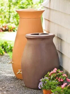 Rainwater Urn, 50 Gallon -Gardening Supplies Store GS38683 02 tif